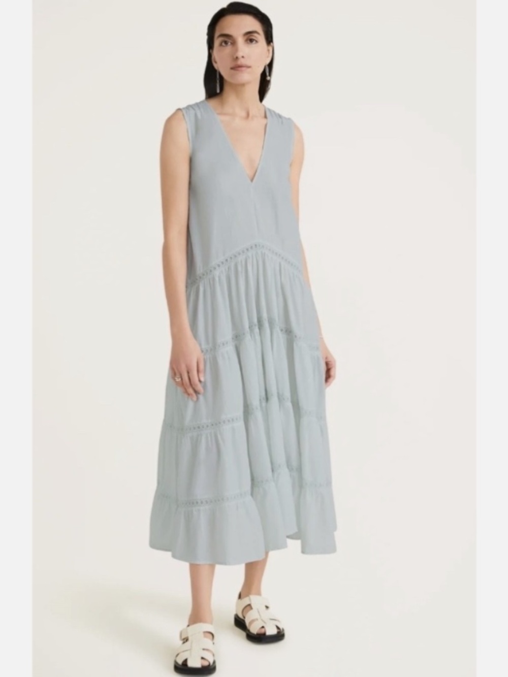 ★NWT Org.$420 MERLETTE Wallis Dress Sea Mist Size S★